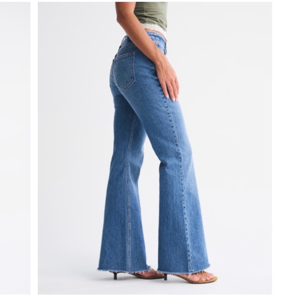 Abercrombie & Fitch Women Vintage Flare High Rise Jeans Curve Love Sz 29 Long - Picture 2 of 13